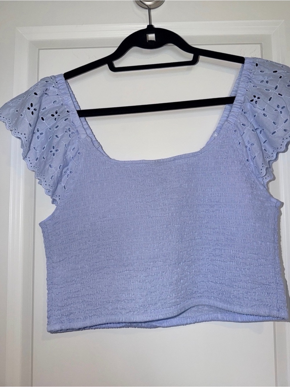 Universal Thread, Lilac Eyelet Crop Top and Matching Maxi Skirt, M - Picture 5 of 12